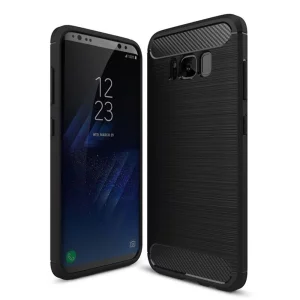 Husa pentru Samsung Galaxy S8 - Techsuit Carbon Silicone - Black
