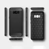 Husa pentru Samsung Galaxy S8 - Techsuit Carbon Silicone - Black