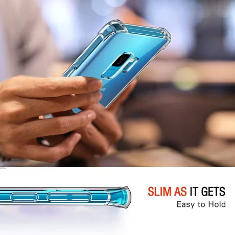 Husa pentru Samsung Galaxy S9 - Techsuit Shockproof Clear Silicone - Clear