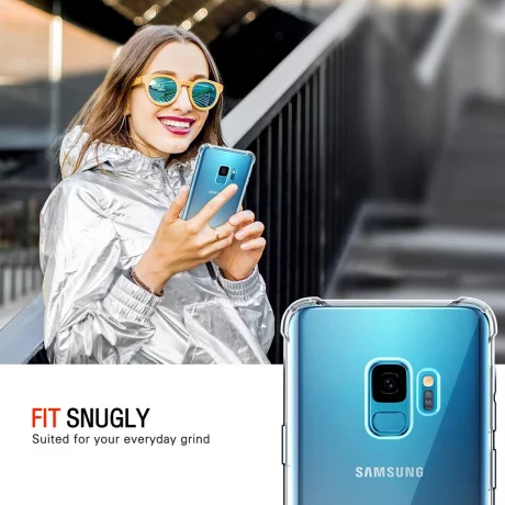 Husa pentru Samsung Galaxy S9 - Techsuit Shockproof Clear Silicone - Clear
