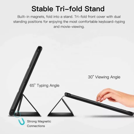 Husa pentru Samsung Galaxy Tab S5e 10.5 2019 T720/T725 - Techsuit FoldPro - Negru