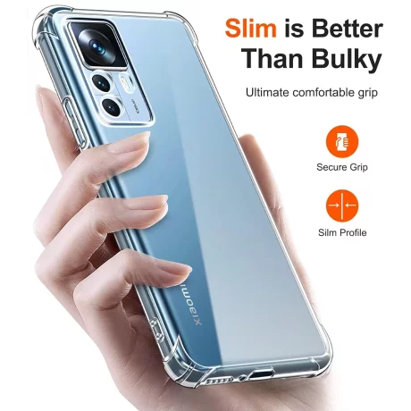 Husa pentru Xiaomi 12T / 12T Pro - Techsuit Shockproof Clear Silicone - Clear