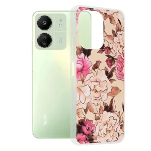 Husa pentru Xiaomi Redmi 13C 4G / 13C 5G / Poco M6 / C65 - Techsuit Marble Series - Mary Berry Nude