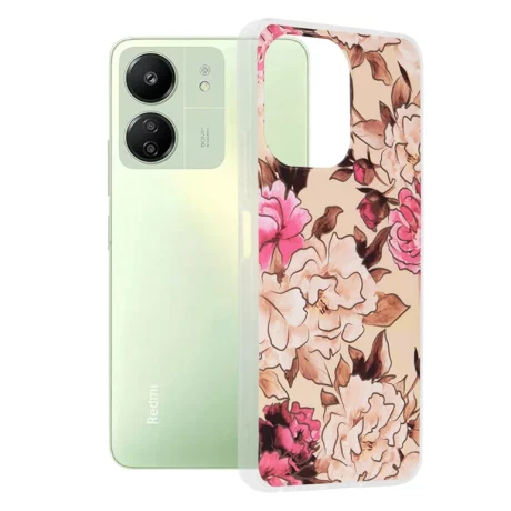 Husa pentru Xiaomi Redmi 13C 4G / 13C 5G / Poco M6 / C65 - Techsuit Marble Series - Mary Berry Nude