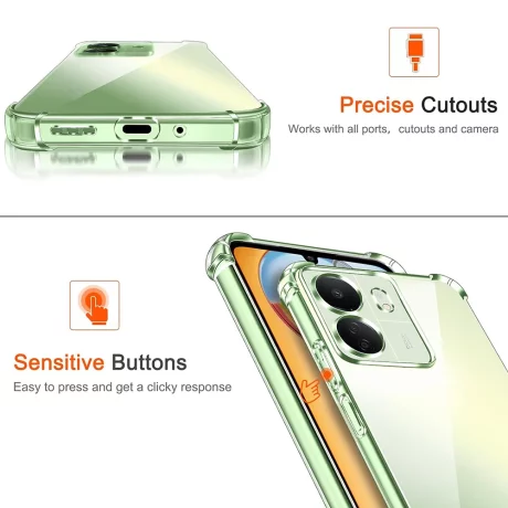Husa pentru Xiaomi Redmi 13C 4G / Poco C65 - Techsuit Shockproof Clear Silicone [Camera Protection] - Clear