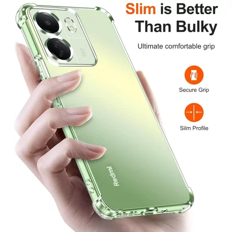 Husa pentru Xiaomi Redmi 13C 4G / Poco C65 - Techsuit Shockproof Clear Silicone [Camera Protection] - Clear