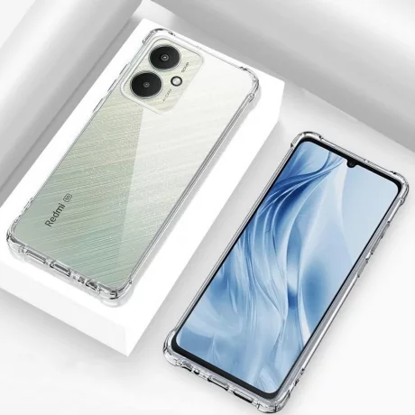 Husa pentru Xiaomi Redmi 13C 5G / Poco M6 - Techsuit Shockproof Clear Silicone [Camera Protection] - Clear