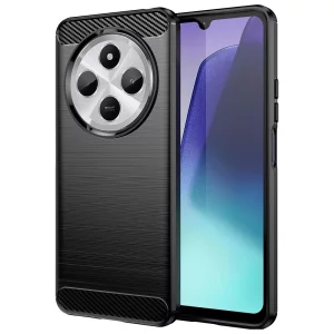 Husa pentru Xiaomi Redmi 14C - Techsuit Carbon Silicone - Black