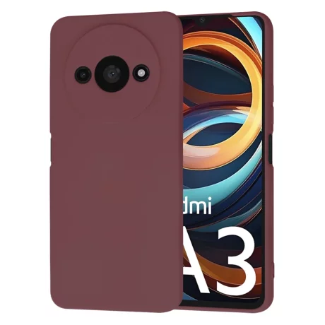Husa pentru Xiaomi Redmi A3 - Techsuit SoftFlex - Plum Red