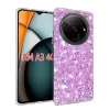 Husa pentru Xiaomi Redmi A3 - Techsuit Sparkly Glitter - Magenta
