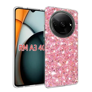 Husa pentru Xiaomi Redmi A3 - Techsuit Sparkly Glitter - Pink