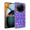Husa pentru Xiaomi Redmi A3 - Techsuit Sparkly Glitter - Purple