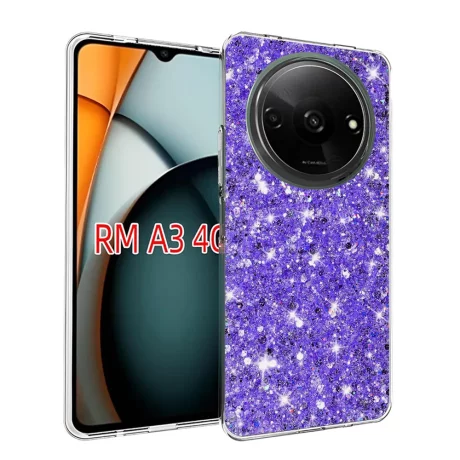Husa pentru Xiaomi Redmi A3 - Techsuit Sparkly Glitter - Purple