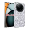 Husa pentru Xiaomi Redmi A3 - Techsuit Sparkly Glitter - White