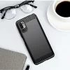 Husa pentru Xiaomi Redmi Note 10 5G / Poco M3 Pro 5G - Techsuit Carbon Silicone - Black