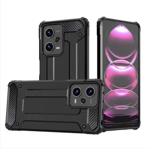 Husa pentru Xiaomi Redmi Note 12 Pro 5G / Poco X5 Pro - Techsuit Hybrid Armor - Black
