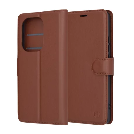 Husa pentru Xiaomi Redmi Note 13 Pro 4G / Poco M6 Pro 4G - Techsuit Leather Folio - Brown