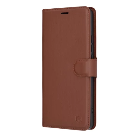 Husa pentru Xiaomi Redmi Note 13 Pro 4G / Poco M6 Pro 4G - Techsuit Leather Folio - Brown