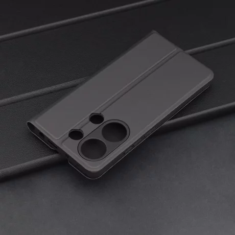 Husa pentru Xiaomi Redmi Note 13 Pro 4G / Poco M6 Pro 4G - Techsuit Magskin Book - Black