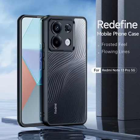 Husa pentru Xiaomi Redmi Note 13 Pro 5G / Poco X6 - Dux Ducis Aimo Series - Black