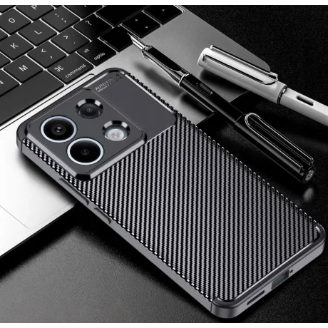 Husa pentru Xiaomi Redmi Note 13 Pro 5G / Poco X6 - Techsuit CarbonFiber - Black