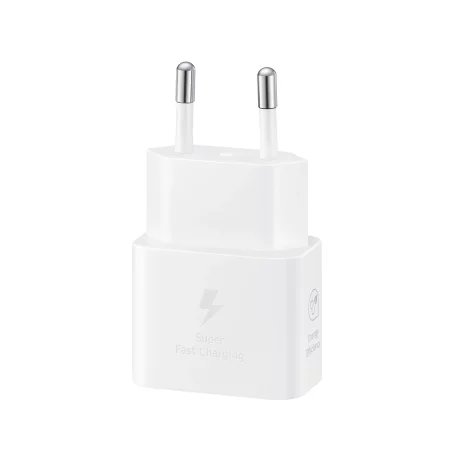 Incarcator pentru Priza Type-C, Super Fast Charging, 25W - Samsung T2510 Paris 2024 (EP-T2510NWEGEU) - White (Blister Packing)