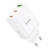 Incarcator pentru Priza USB, 2x Type-C, PD35W - Hoco Start (N33) - White