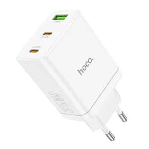 Incarcator pentru Priza USB, 2x Type-C, PD35W - Hoco Start (N33) - White