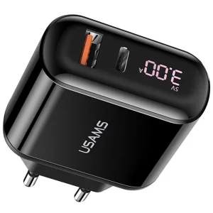 Incarcator Priza USB QC3.0, Type-C 18W - Usams T23 (US-CC085) - Black
