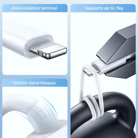 Incarcator Wireless pentru Apple Watch, USB la 2x Lightning, 3.5W, 1.2m - JoyRoom (S-IW007) - White