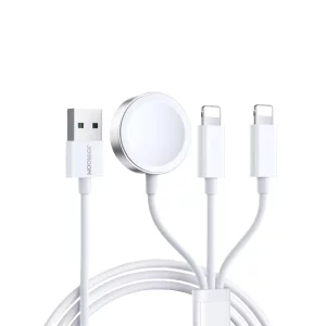 Incarcator Wireless pentru Apple Watch, USB la 2x Lightning, 3.5W, 1.2m - JoyRoom (S-IW007) - White