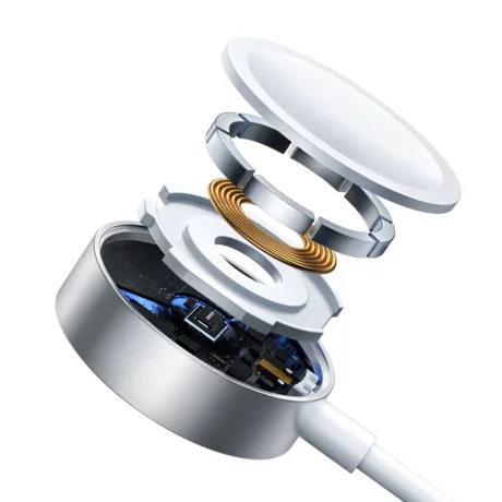 Incarcator Wireless pentru Apple Watch, USB, Type-C, Lightning, 3.5W, 1.2m - JoyRoom (S-IW008) - White