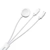 Incarcator Wireless pentru Apple Watch, USB, Type-C, Lightning, 3.5W, 1.2m - JoyRoom (S-IW008) - White
