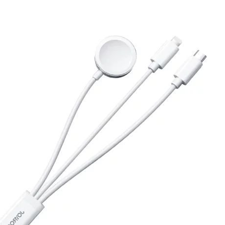 Incarcator Wireless pentru Apple Watch, USB, Type-C, Lightning, 3.5W, 1.2m - JoyRoom (S-IW008) - White