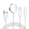 Incarcator Wireless pentru Apple Watch, USB, Type-C, Lightning, 3.5W, 1.2m - JoyRoom (S-IW008) - White