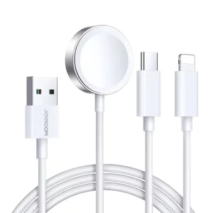 Incarcator Wireless pentru Apple Watch, USB, Type-C, Lightning, 3.5W, 1.2m - JoyRoom (S-IW008) - White