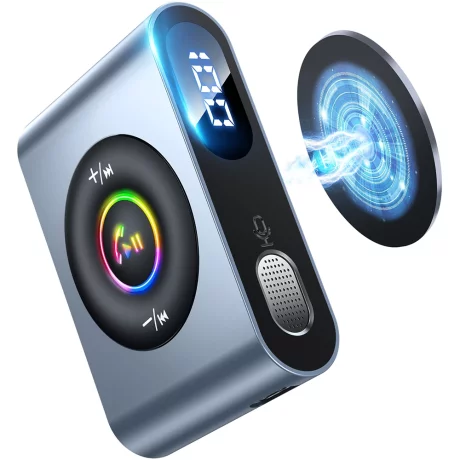 Modulator FM Bluetooth 5.3 cu Display Digital,  300mAh - JoyRoom (JR-CB1) - Dark Gray