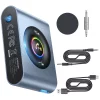 Modulator FM Bluetooth 5.3 cu Display Digital,  300mAh - JoyRoom (JR-CB1) - Dark Gray