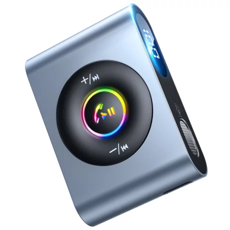 Modulator FM Bluetooth 5.3 cu Display Digital,  300mAh - JoyRoom (JR-CB1) - Dark Gray