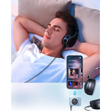 Modulator FM Bluetooth 5.3 cu Display Digital,  300mAh - JoyRoom (JR-CB1) - Dark Gray