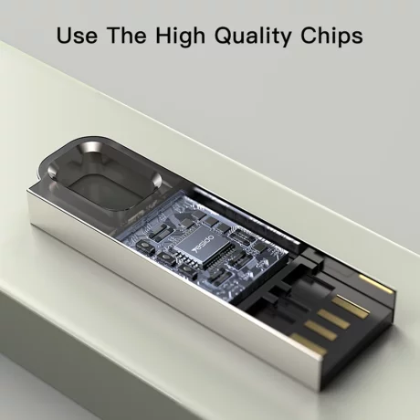 Stick de Memorie USB 2.0, 8GB, Waterproof, Zinc Alloy Shell - Yesido (FL13) - Gold