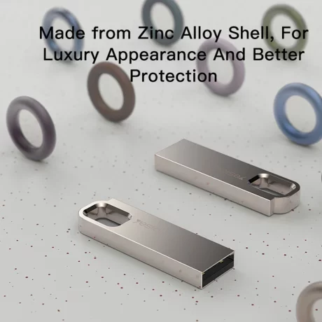 Stick de Memorie USB 2.0, 8GB, Waterproof, Zinc Alloy Shell - Yesido (FL13) - Gold
