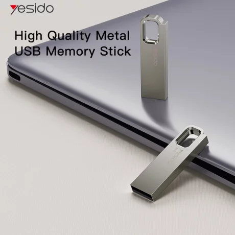 Stick de Memorie USB 2.0, 8GB, Waterproof, Zinc Alloy Shell - Yesido (FL13) - Gold