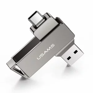 Stick de Memorie USB, Type-C 64GB - Usams (US-ZB200) - Iron Gray