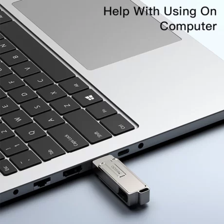 Stick Memorie OTG, USB, Type-C, 128GB - Yesido (FL17) - Silver