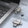 Stick Memorie, USB, Type-C, 128GB - Yesido (FL15) - Grey