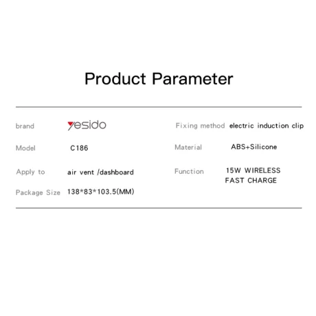 Suport auto telefon - Yesido (C186) - Black