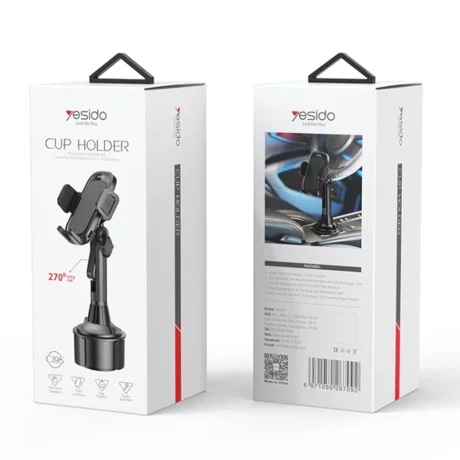 Suport telefon auto pahar pentru masina - Yesido (C195) - Black