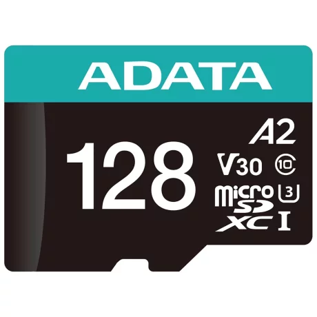 Card de Memorie MicroSDHXC 128GB - Adata (AUSDX128GUI3V30SA2-RA1) - Black