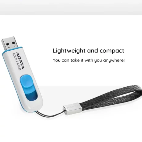 Stick de Memorie 16GB - Adata (AC008-16G-RWE) - White / Blue